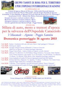 manifesto definitivo sfilata auto d'epoca agnone 16 agosto 2015