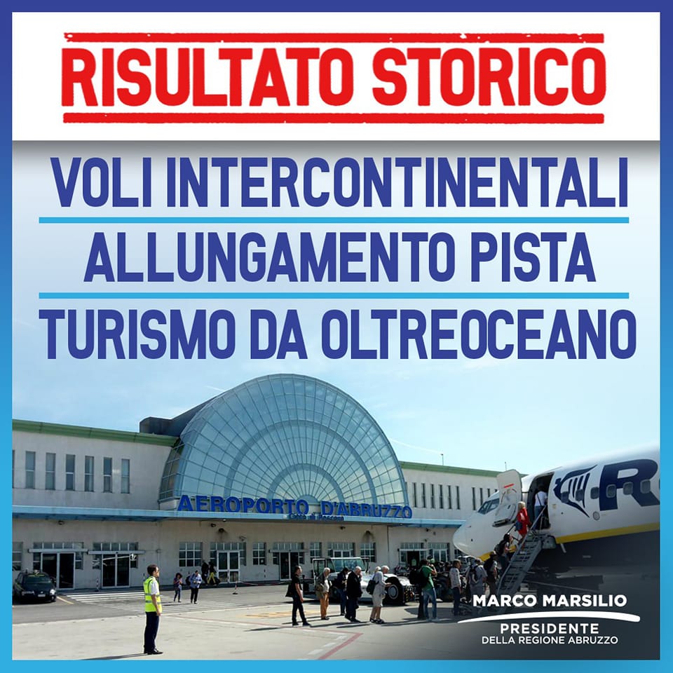 Aeroporto D Abruzzo Marsilio Via Libera Al Prolungamento Pista