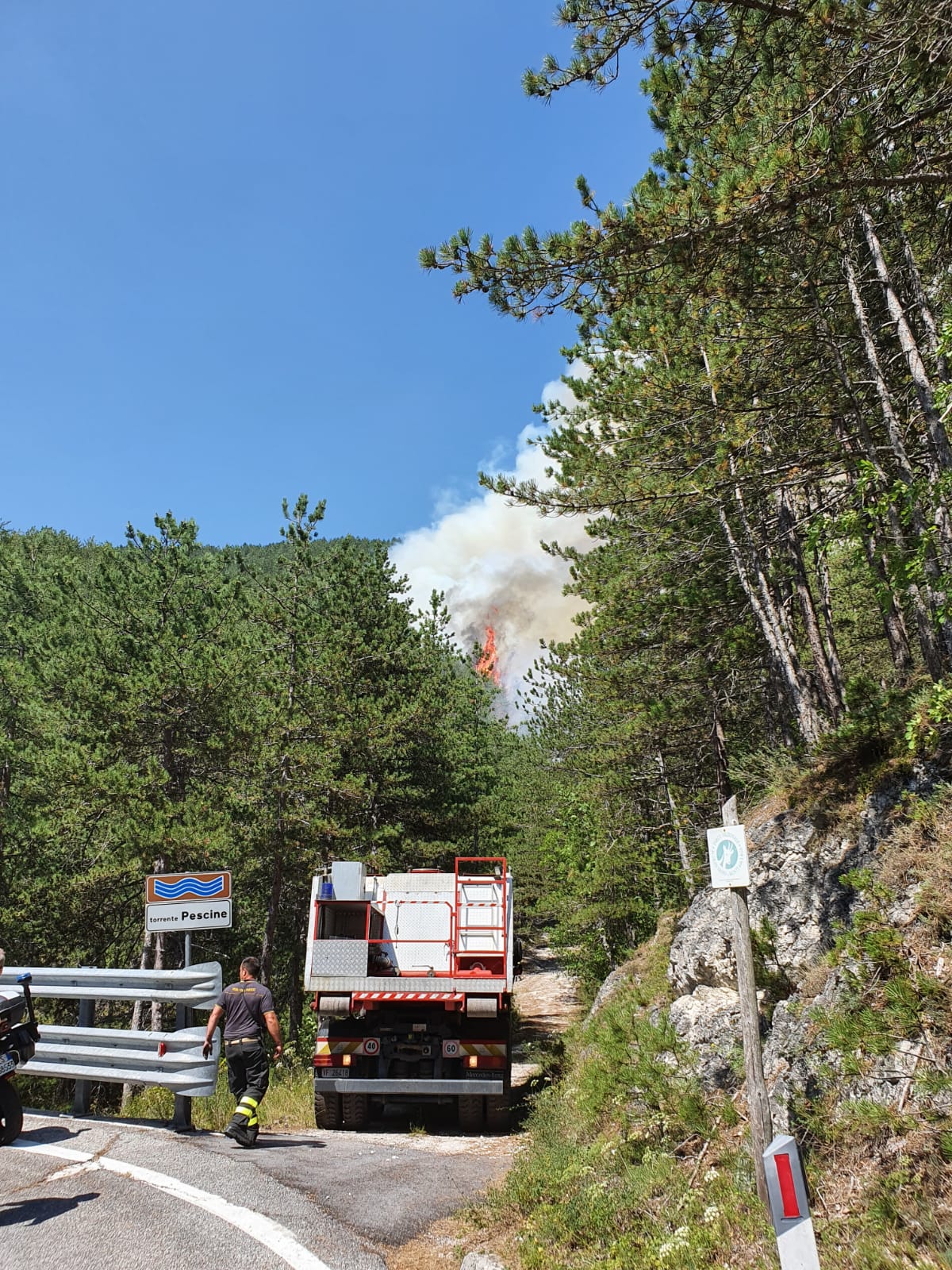 Incendio in Abruzzo, in azione cinque canadair - L'Eco